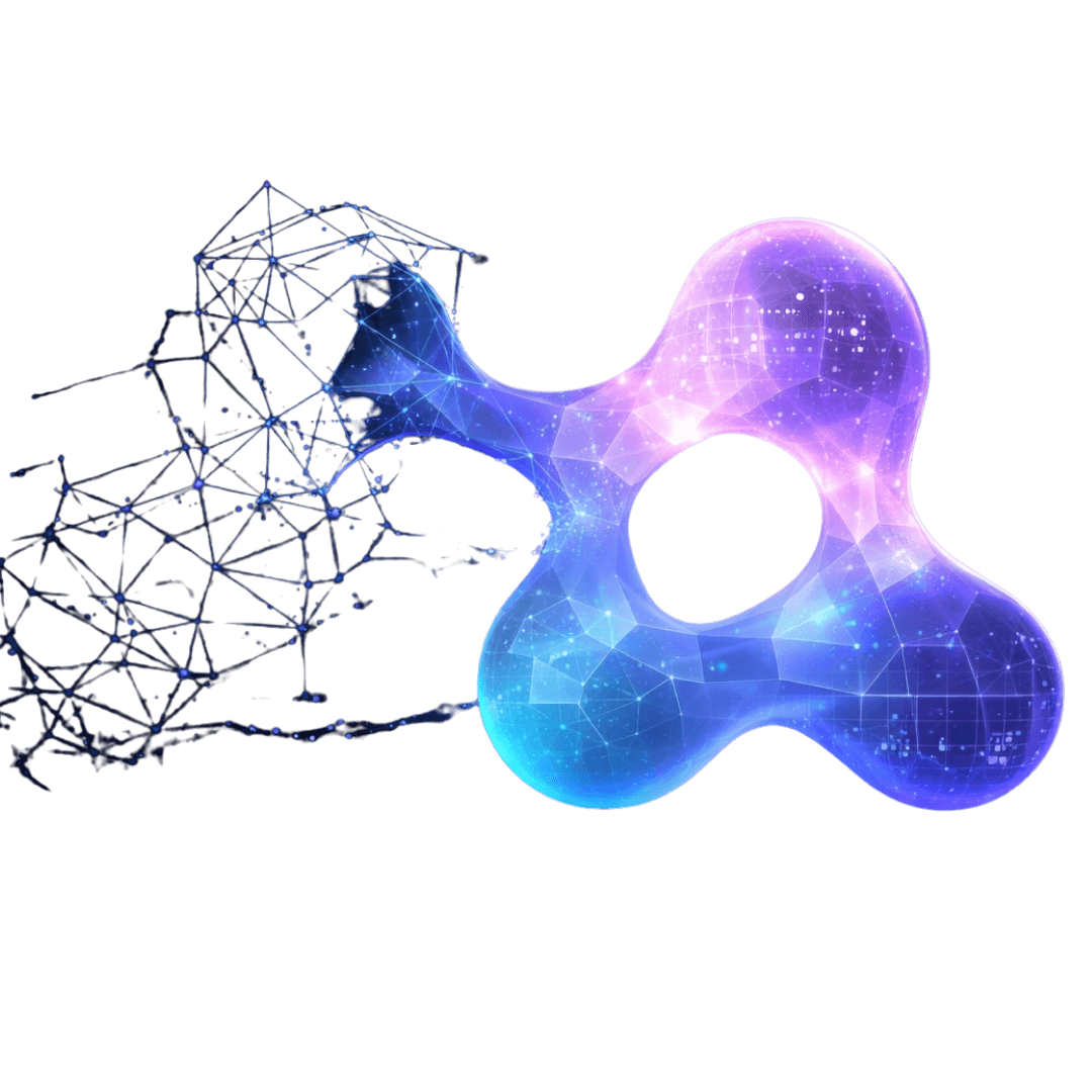 Abstract visualization of the Zylo AI enterprise platform