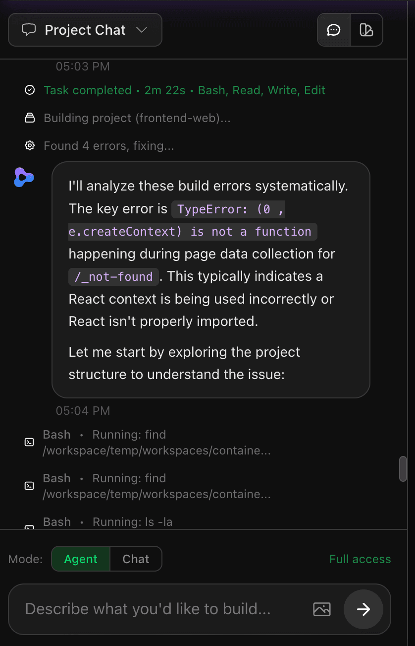 Zylo AI agent detecting and automatically fixing code errors and security issues