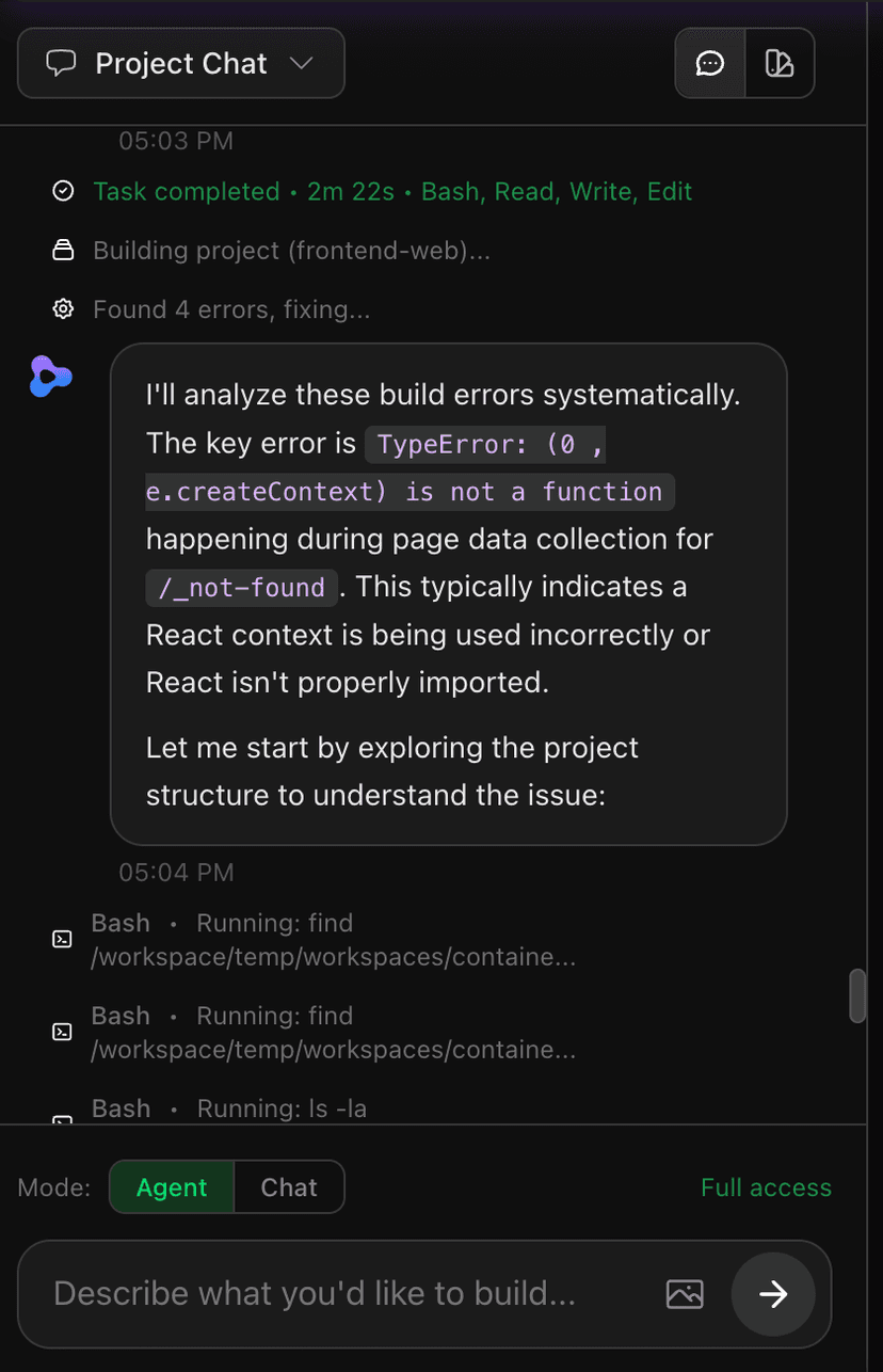 Zylo Agent automatically diagnosing and fixing build errors