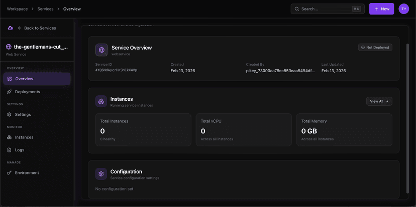 HumanikCloud dashboard